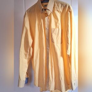 Donald Ross Soft Yellow Gingham Size L Very Good Condition